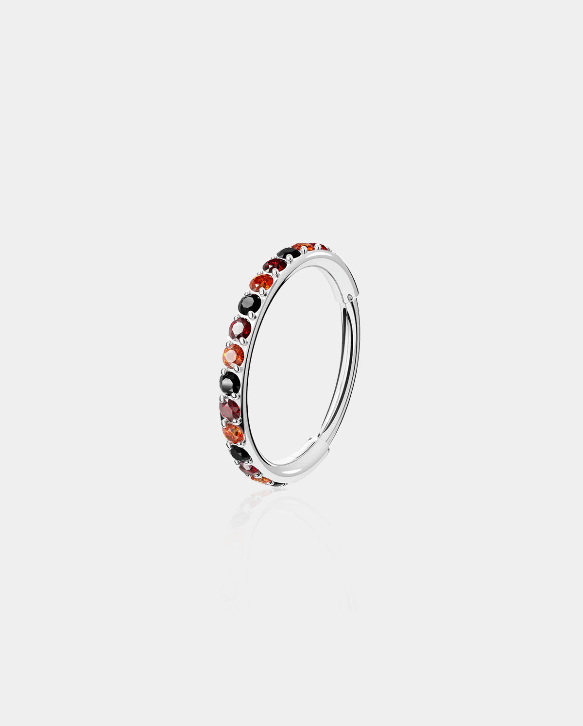 Vibrant CZ Segment Nose Hoop