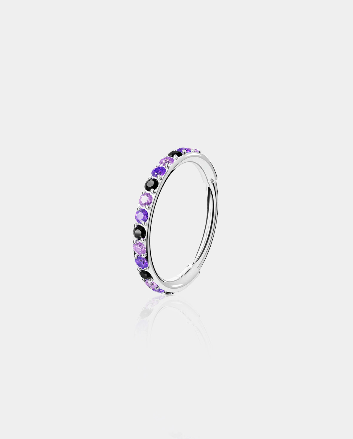Vibrant CZ Segment Nose Hoop