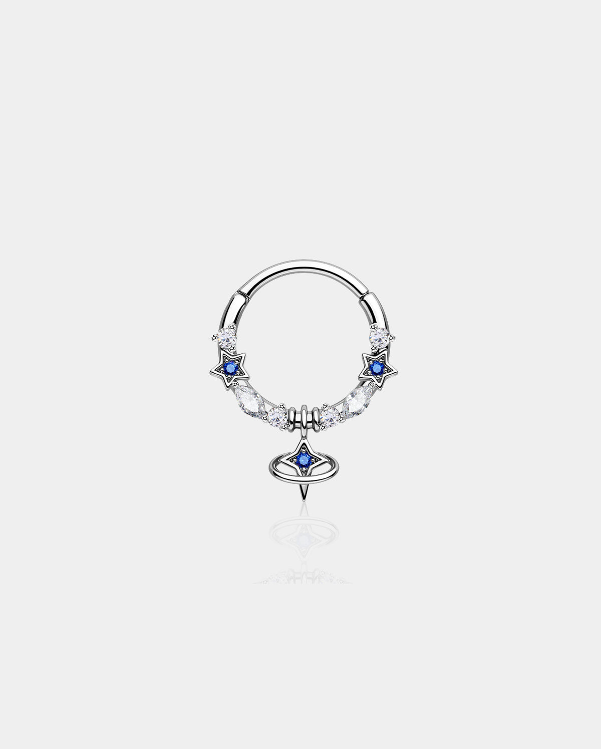 Celestial Star Segment Daith Septum Ring
