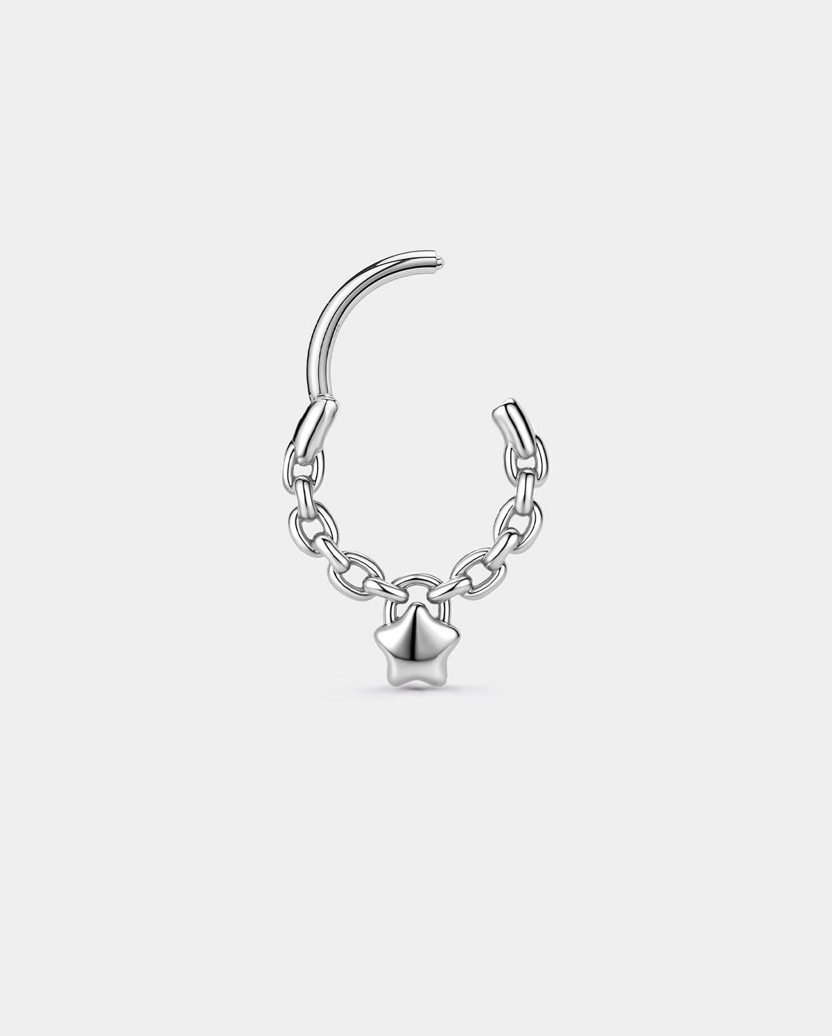 Star Lock Hinged Segment Septum Ring