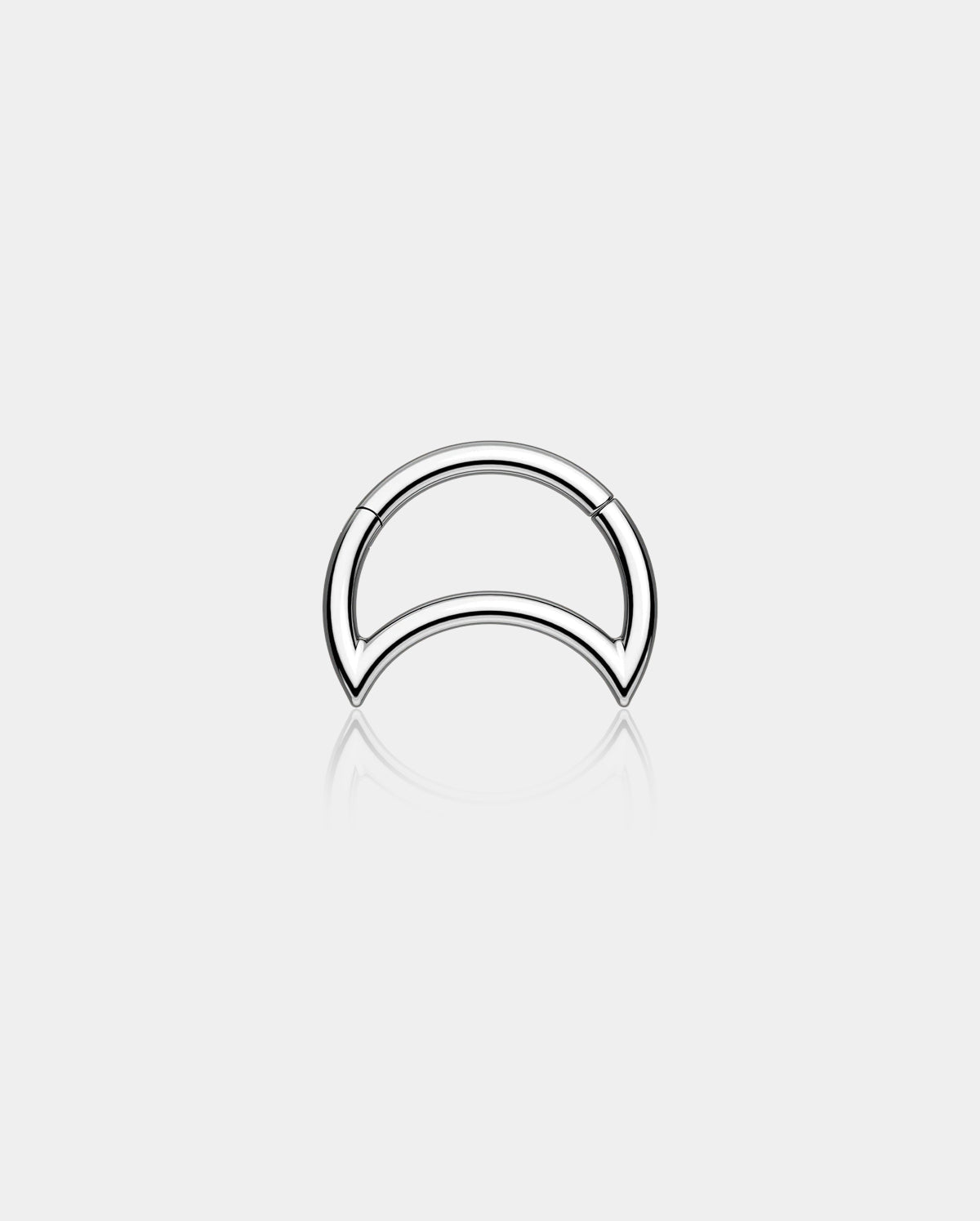 Titanium Moon Daith Cartilage Earrings Helix Hoop