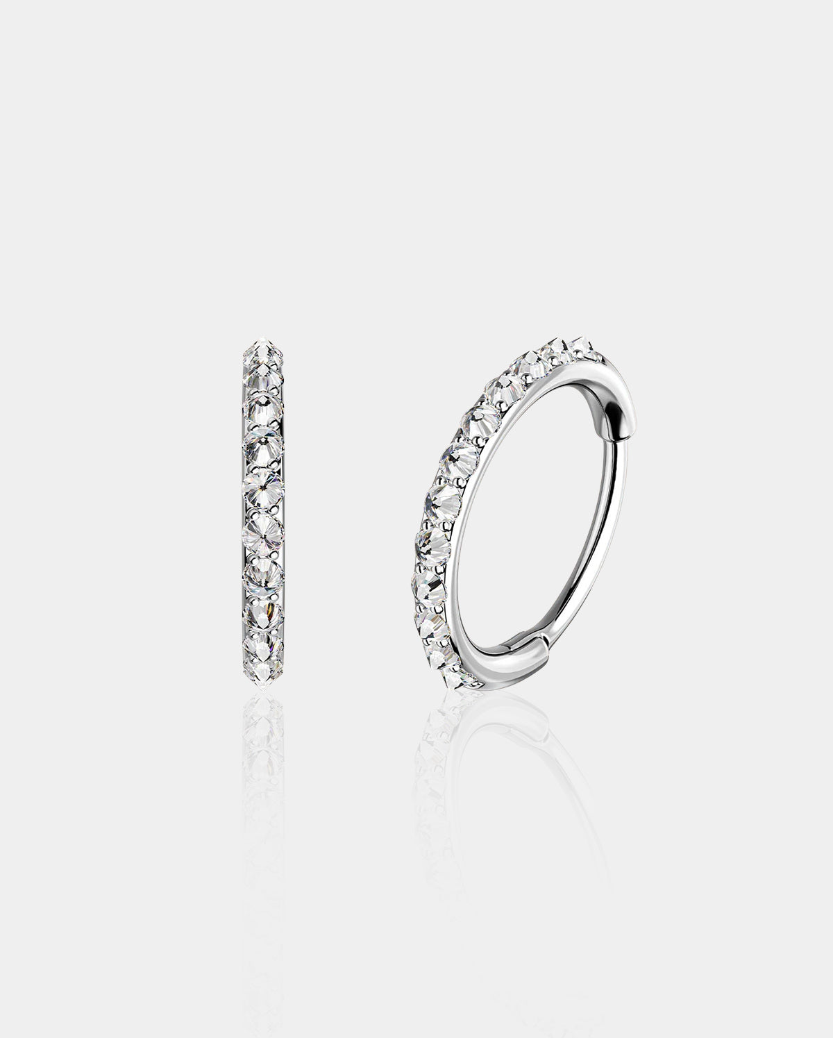 CZ Reverse Setting Nose Ring