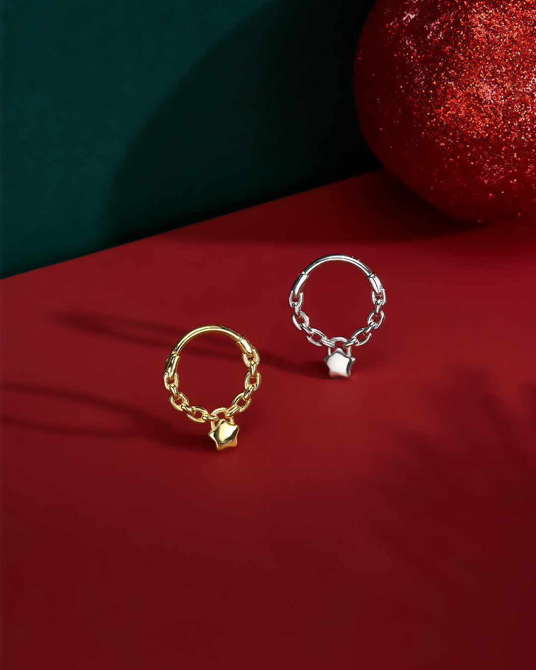 Star Lock Hinged Segment Septum Ring