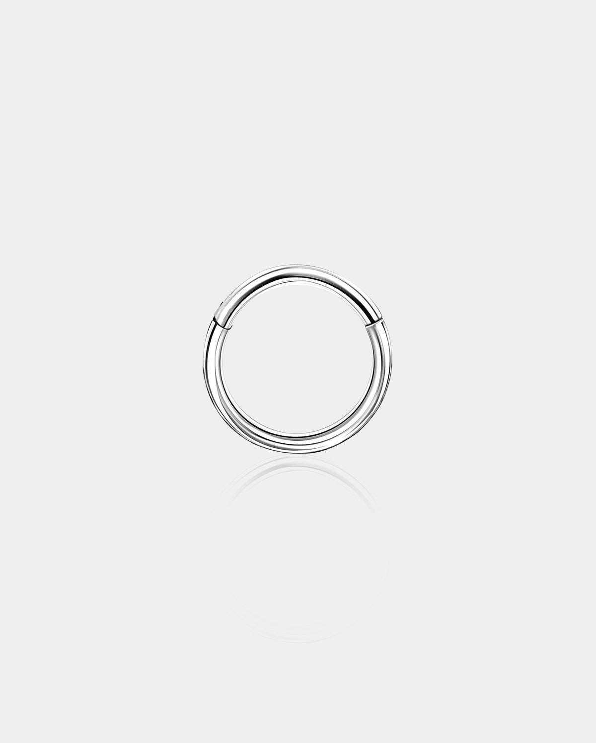 14K White Gold Minimalist Septum Ring