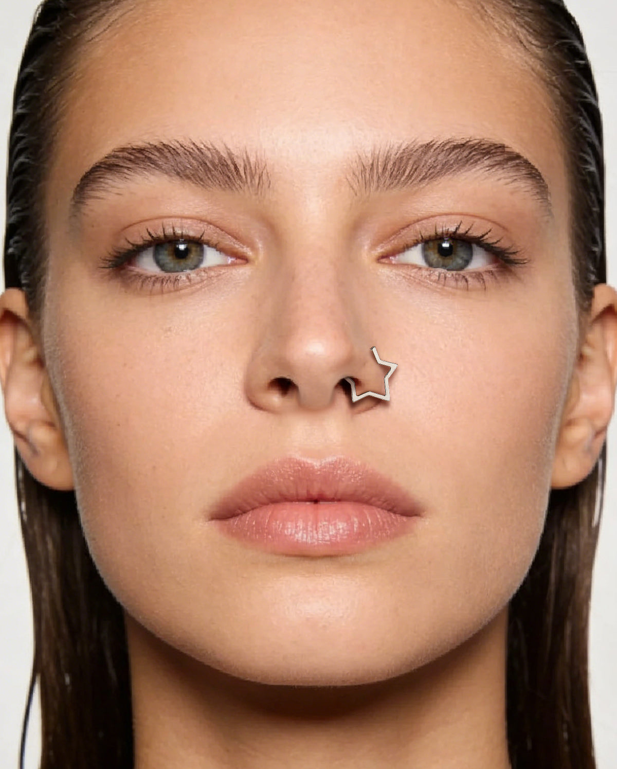 Star Clicker Titanium Nostril Ring