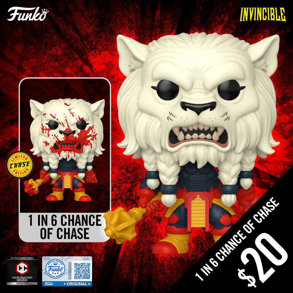 Funko Pop! Chalice Exclusive: Invincible - Battle Beast #54 (1 in 6 chance of Chase)