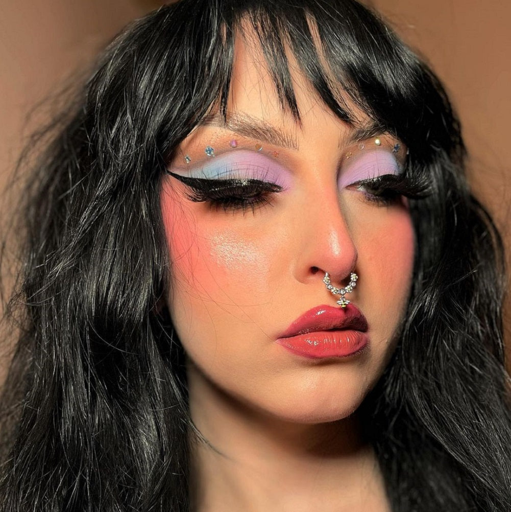 Bee and Flower Dangle Segment Septum Rings