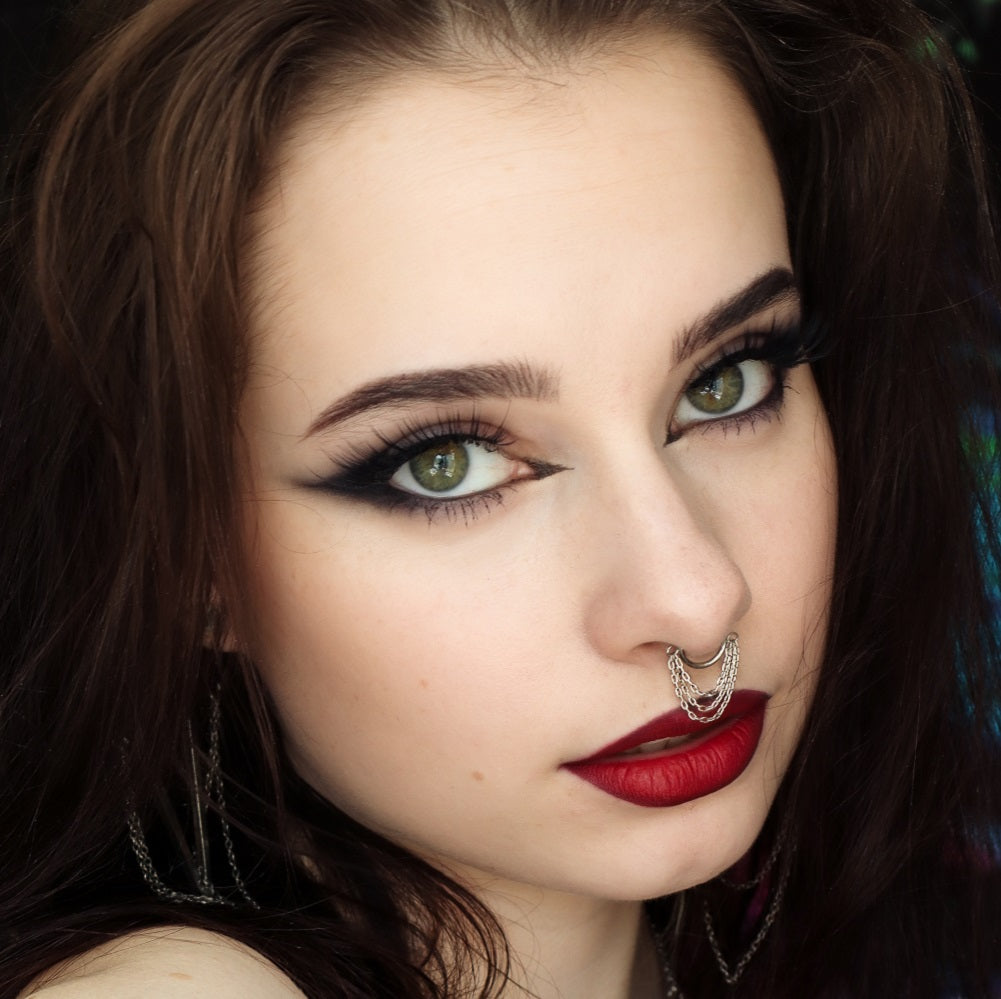 Triple Chain Dangle Septum Ring