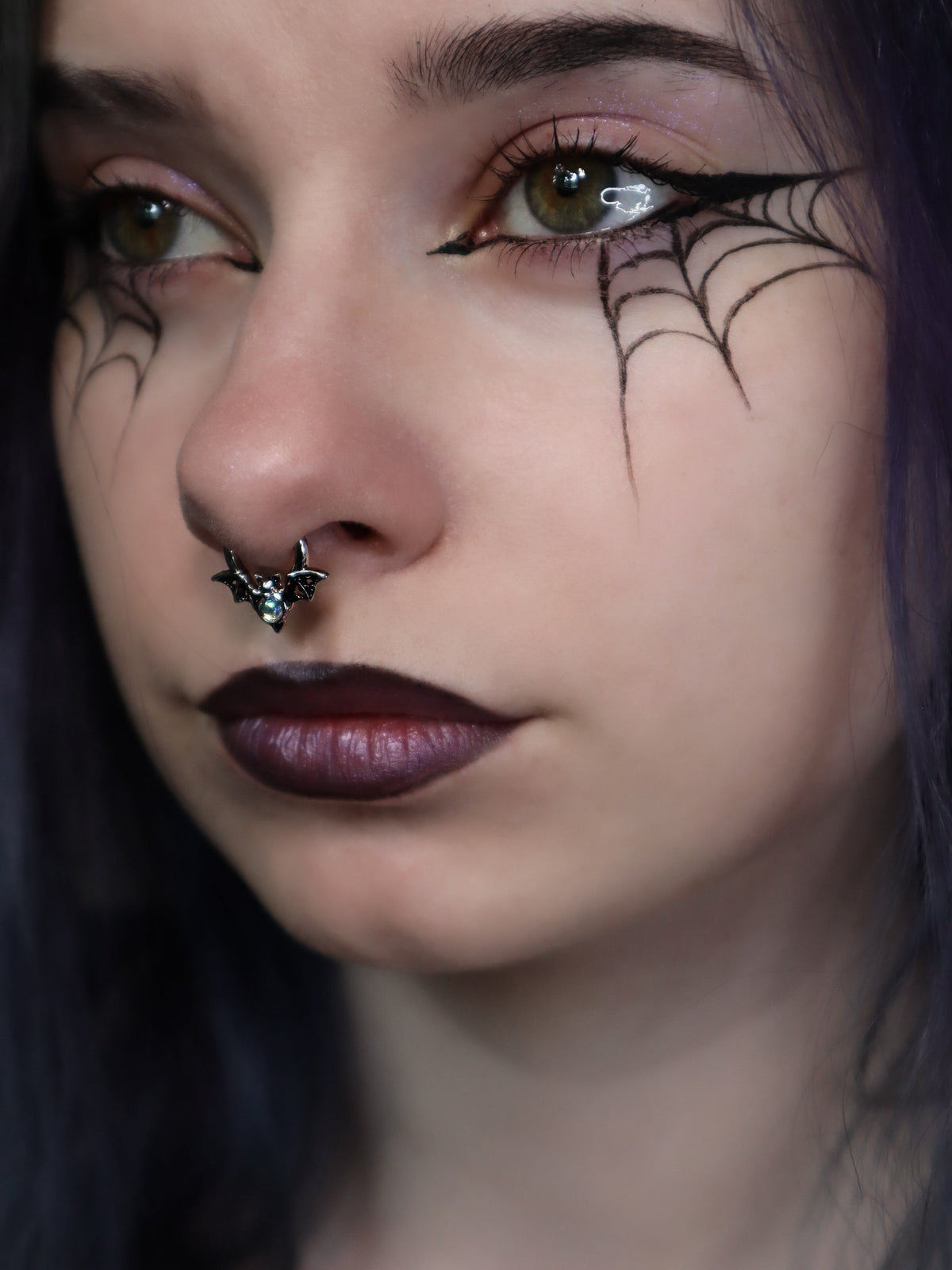 Bat Moon Cutout Daith Septum Ring