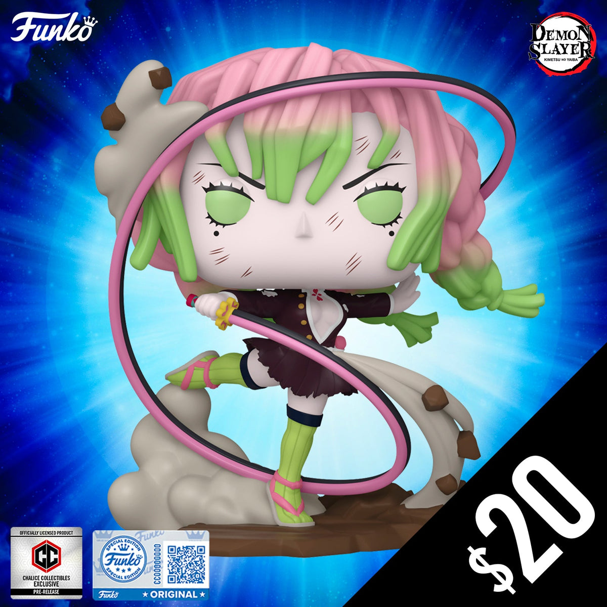 Pre-Order: Funko Pop! Chalice Exclusive: Demon Slayer S8: Mitsuri with Sword #2046 (PR)