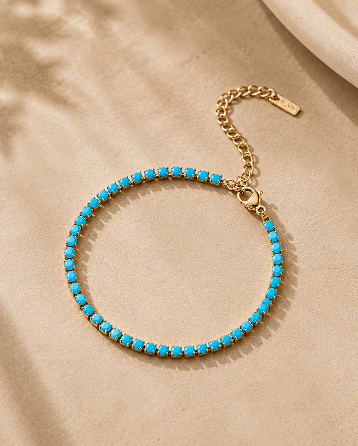 Elegant Turquoise 18K Plated Bracelet
