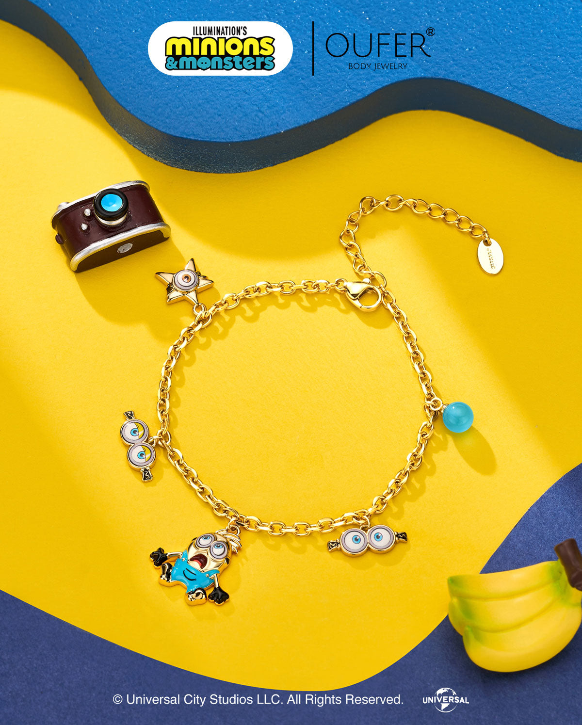 MINIONS × OUFER Henry Playful Charm Bracelet