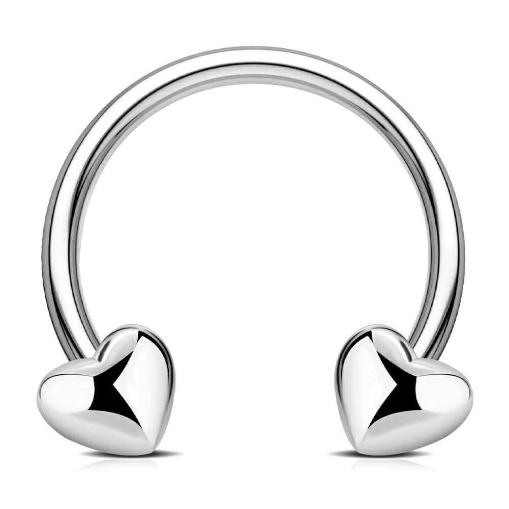 Heart Horseshoe Septum Ring