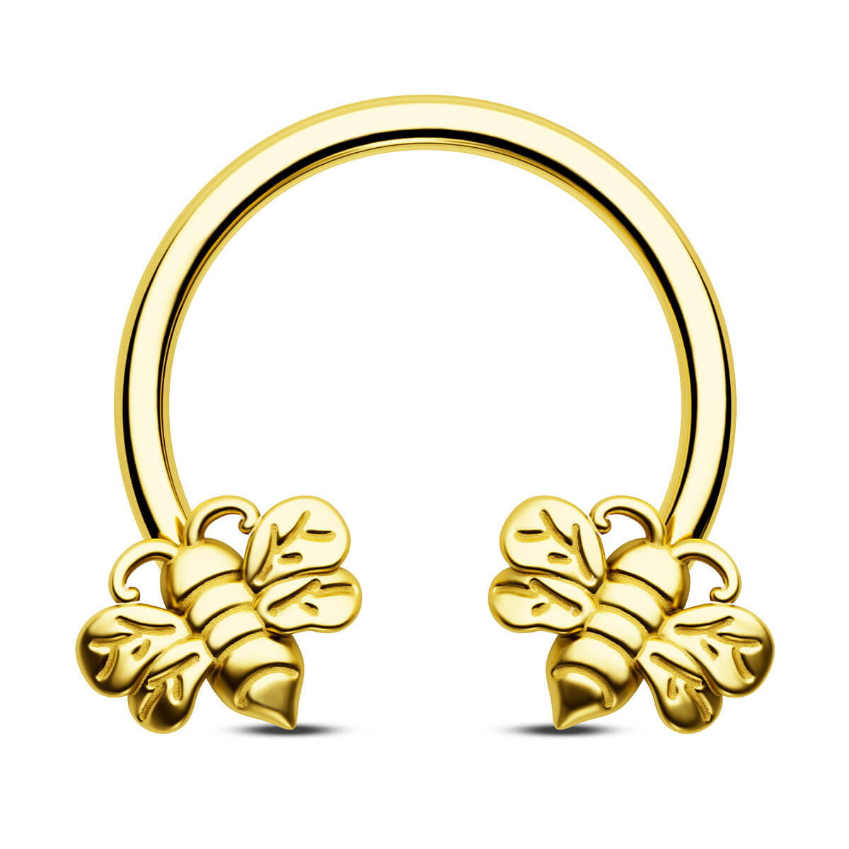 Cute Bee Horseshoe Septum Ring
