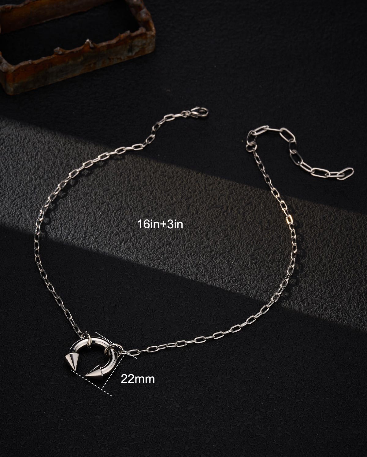 Spike CBR Pendant Necklace