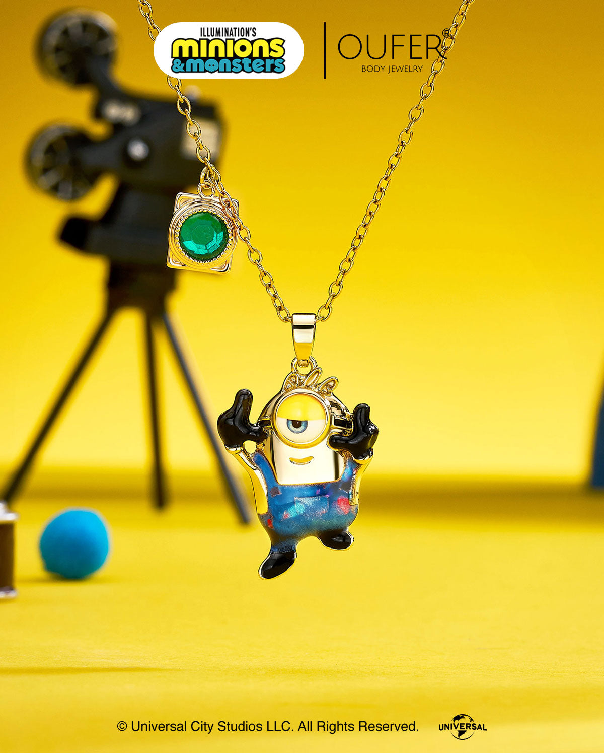 MINIONS × OUFER James Cute Pendant Necklace