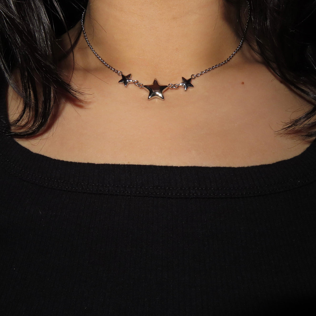 Bubble Chunky Stars Necklace（Gift Packing Available）