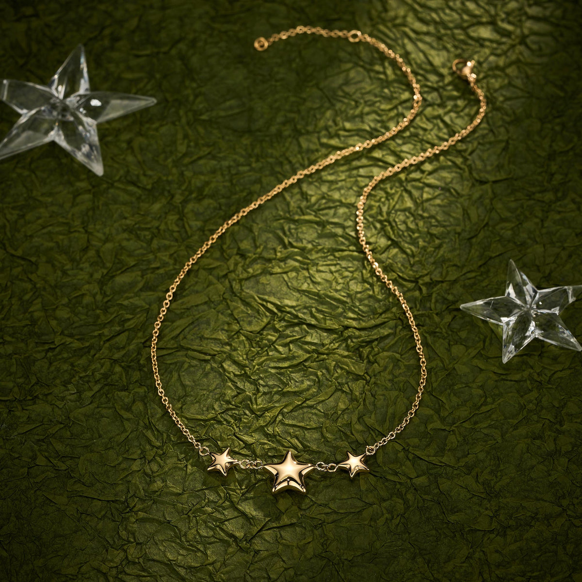 Bubble Chunky Stars Necklace（Gift Packing Available）