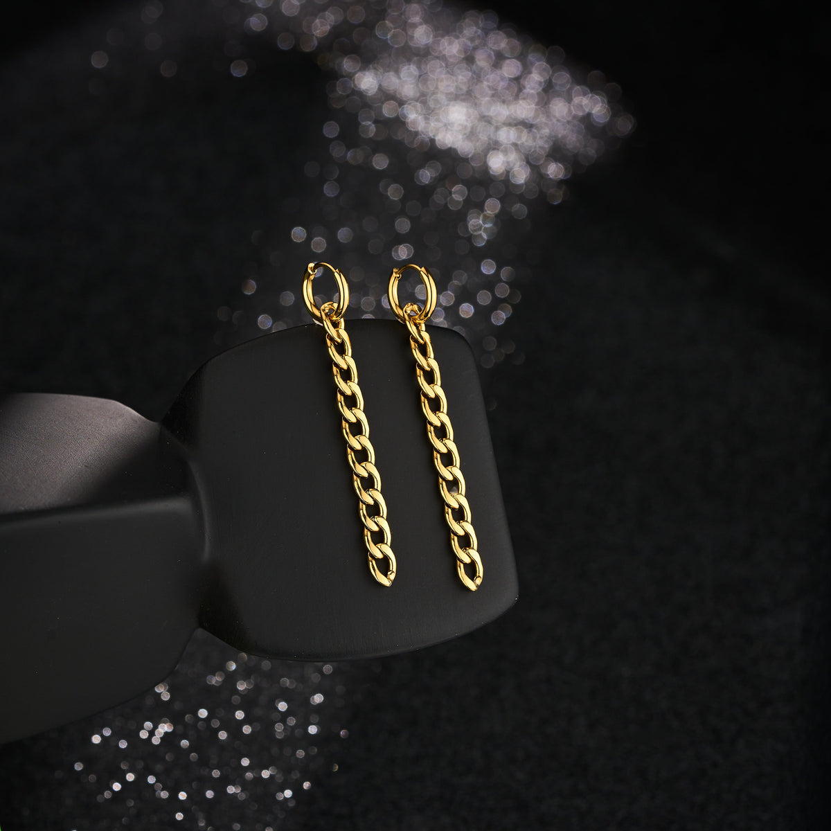 2PCS Minimalist Long Chain Drop Earrings