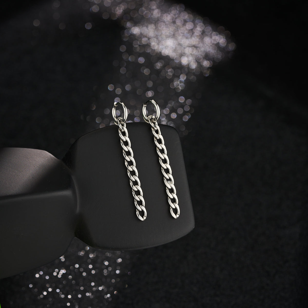 2PCS Minimalist Long Chain Drop Earrings