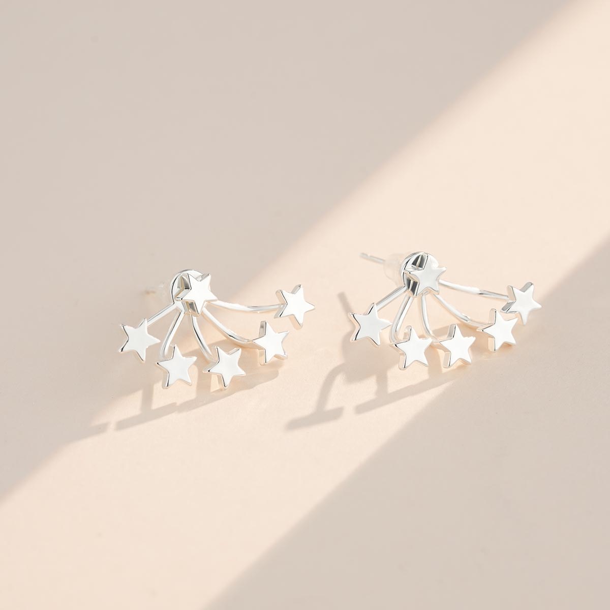 2PCS Elegant Full of Stars Stud Earrings for Women