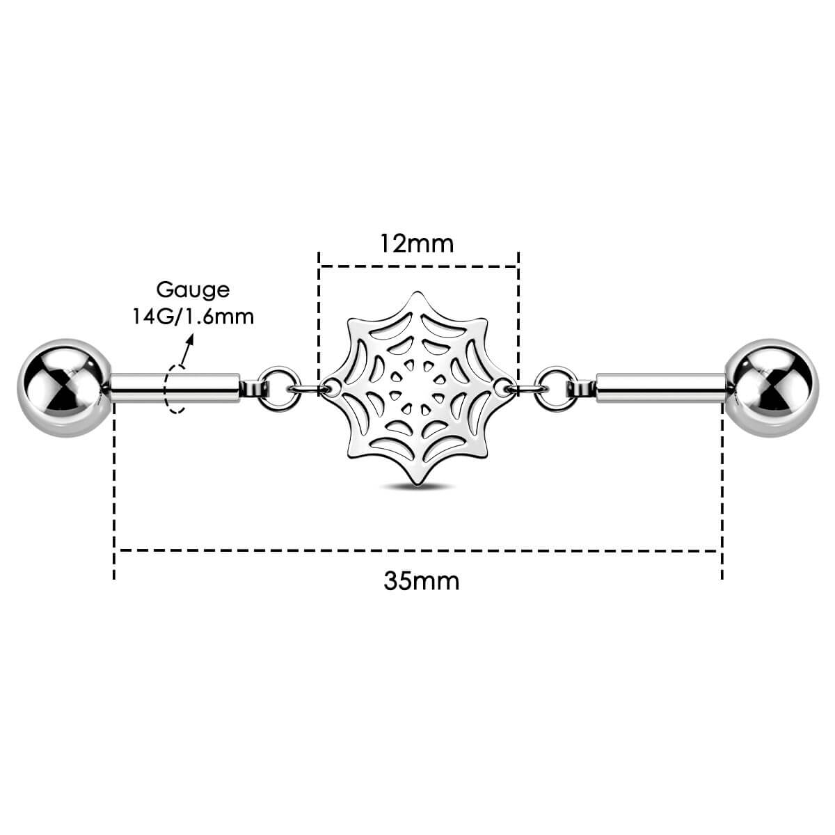 Spider Web Industrial Barbell