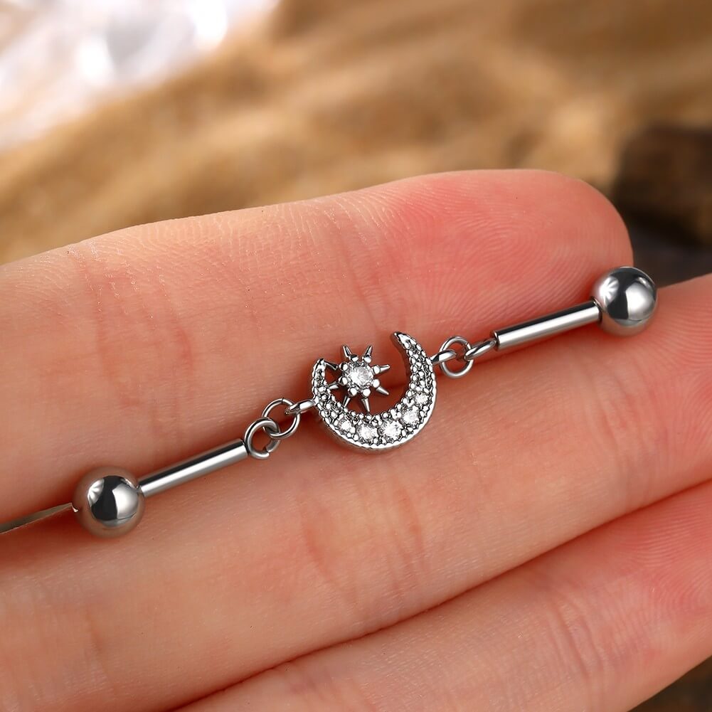 Moon and Sun Industrial Barbell