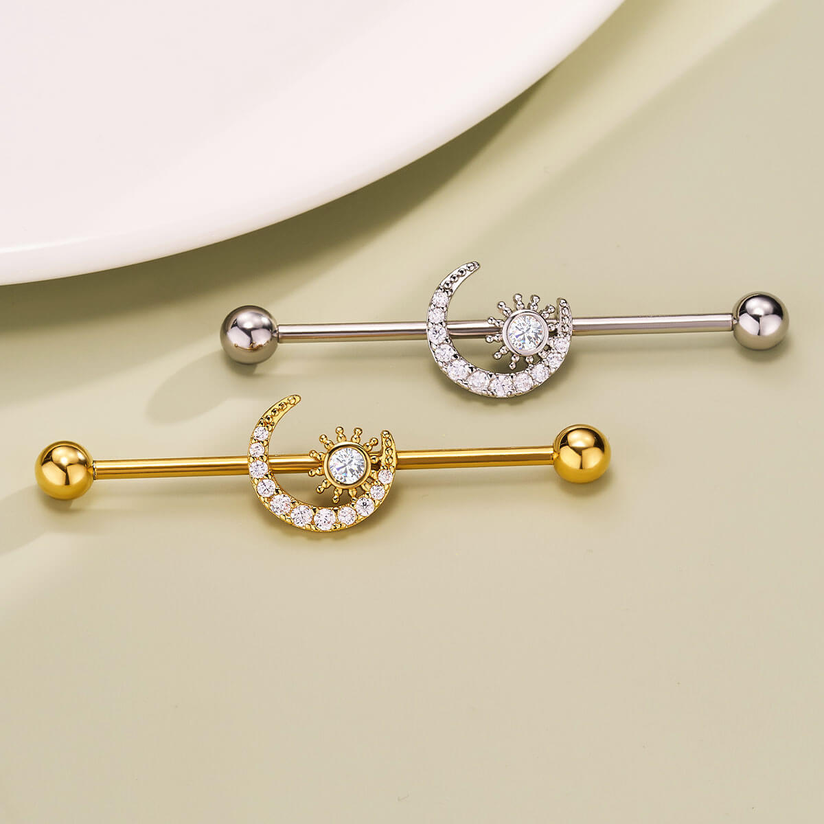 Moon and Sun Industrial Barbell