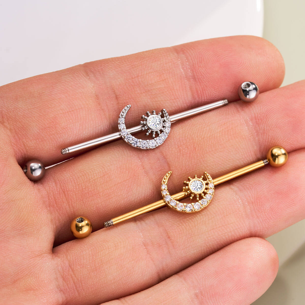 Moon and Sun Industrial Barbell