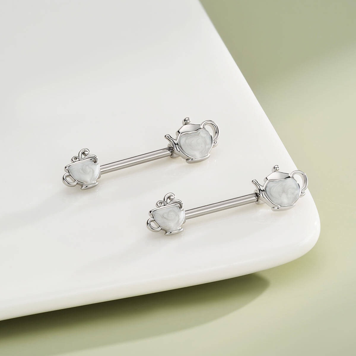 Oufer X Roly 2PCS Teapot Nipple Ring Set