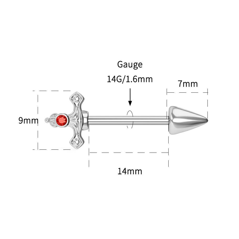 Dagger Nipple Barbell Pair
