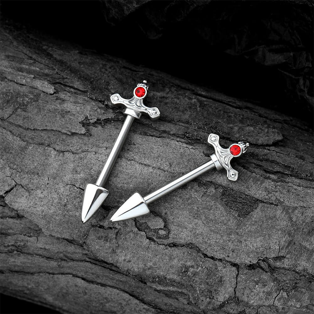 Dagger Nipple Barbell Pair