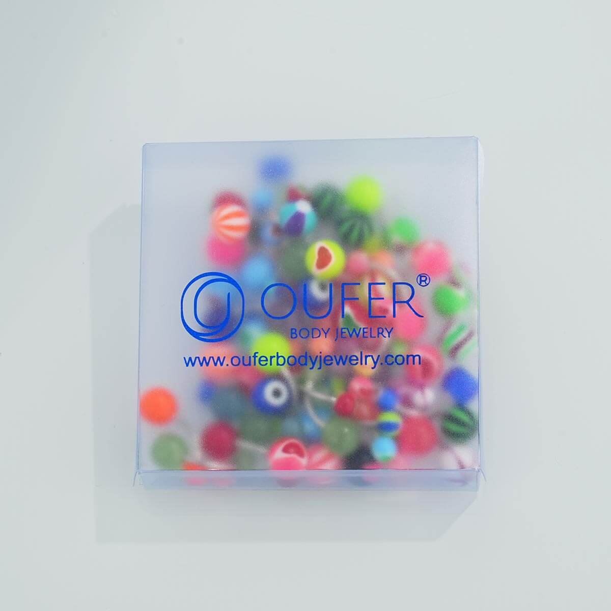 50PCS Colorful Acrylic Belly Rings Pack