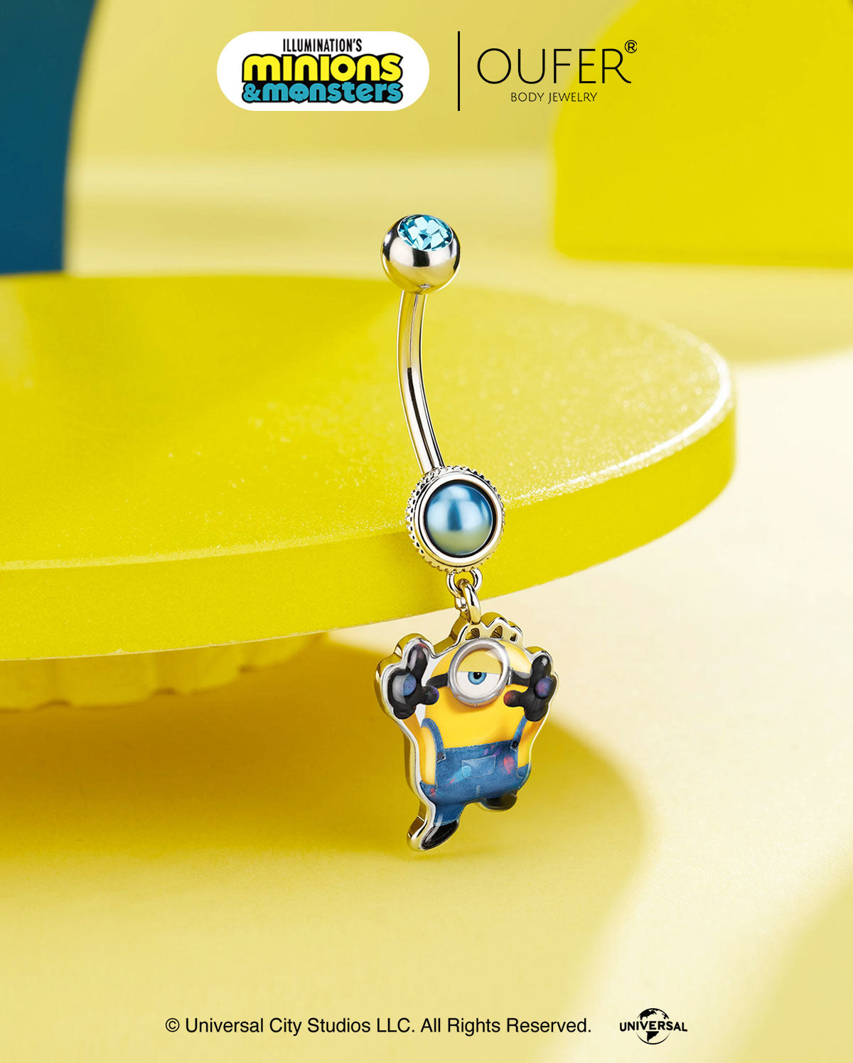 MINIONS × OUFER James Camera-Inspired Belly Ring