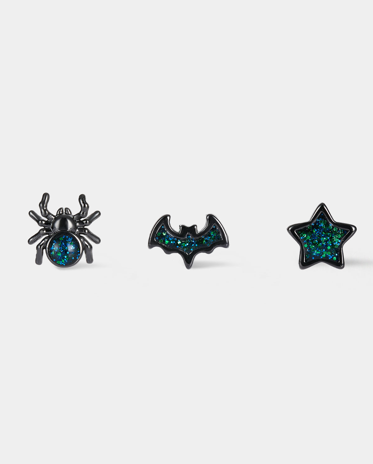 3PCS Spider/Bat/Star Nose Stud Set