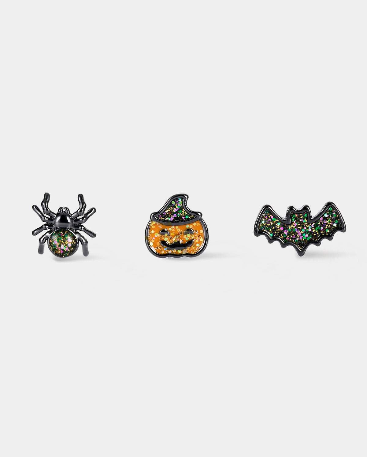 3PCS Spider/Bat/Pumpkin Nose Stud Set