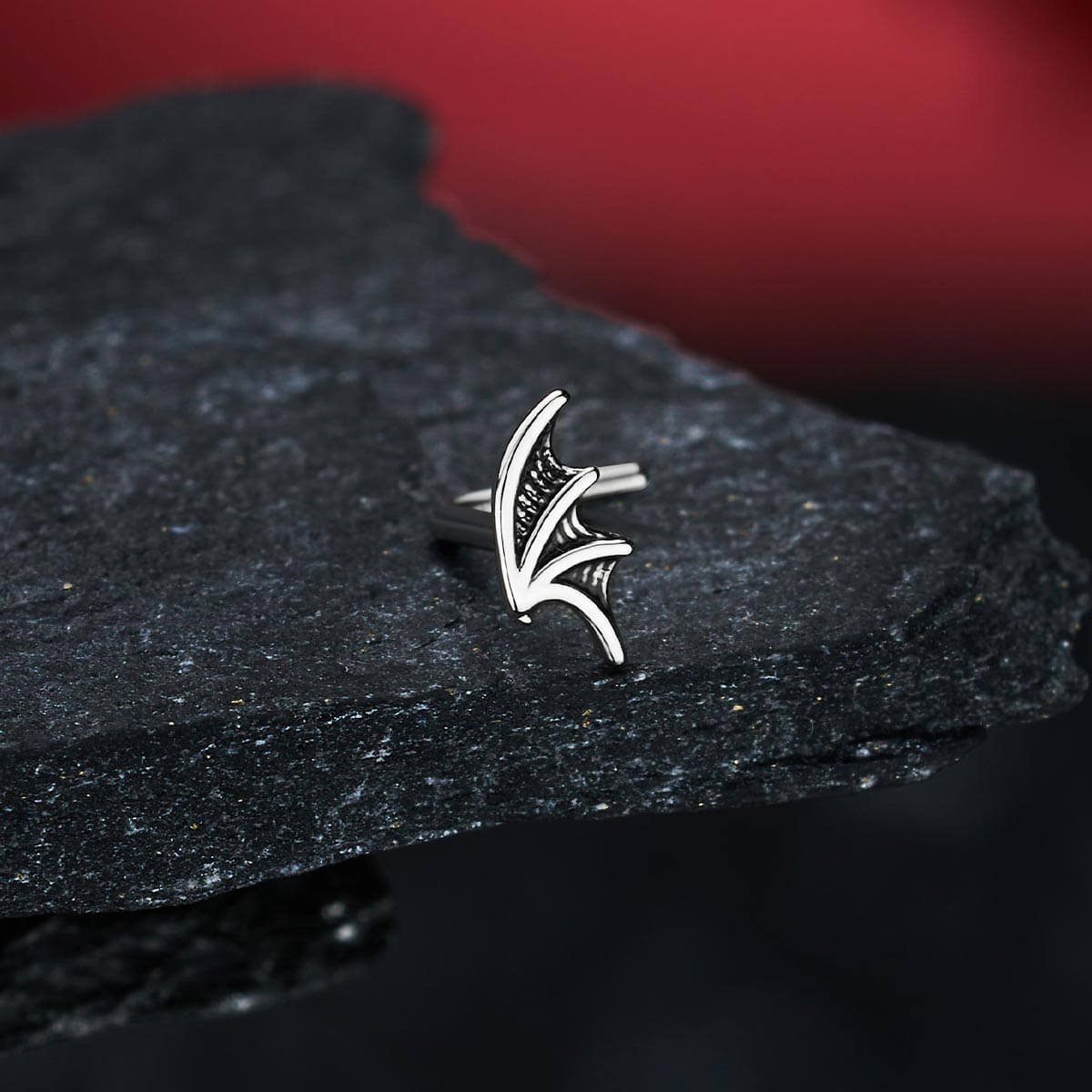 3PCS Coffin/MothBat/Wing Nose Studs Set