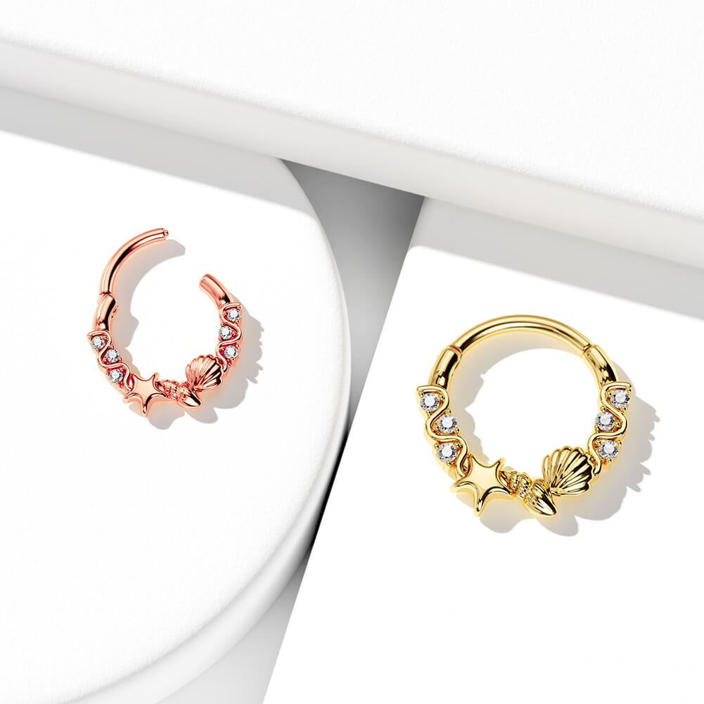Aquarium Segment Septum Rings By Gina