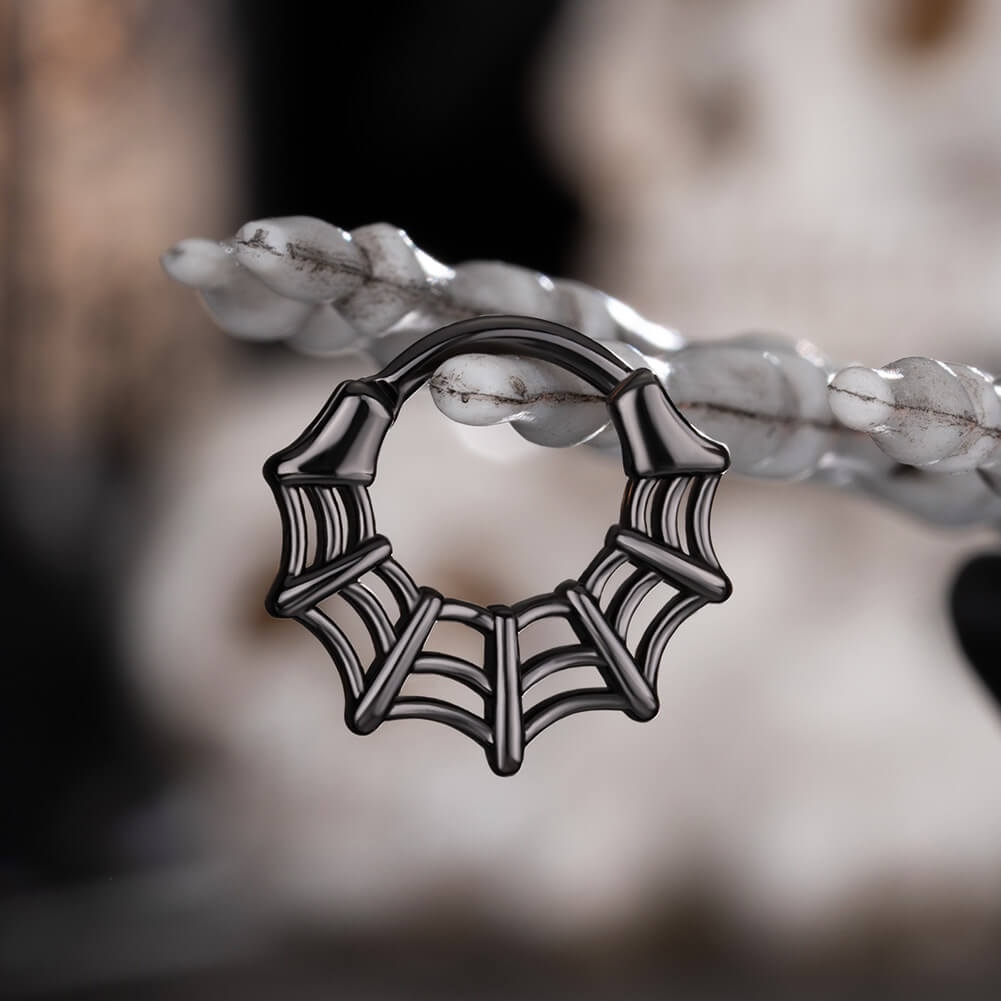 Spider Web Segment Septum Ring