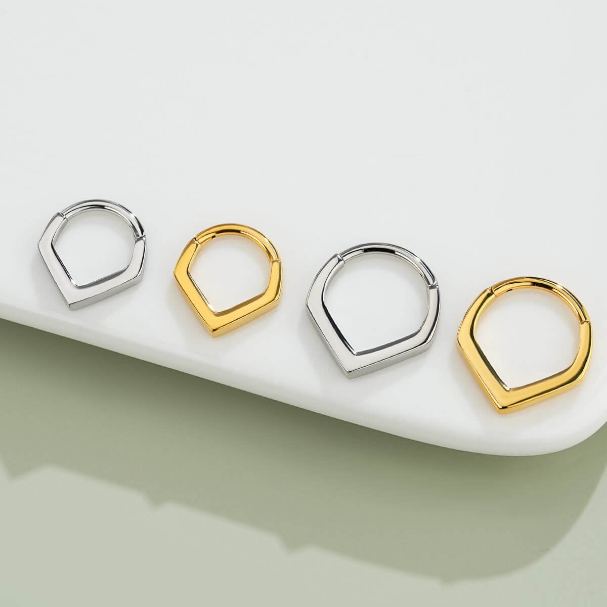 Thick V Style Septum Daith Ring