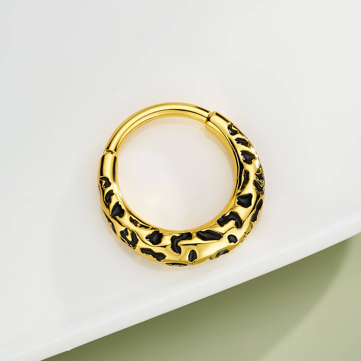 Leopard Print Septum and Daith Ring