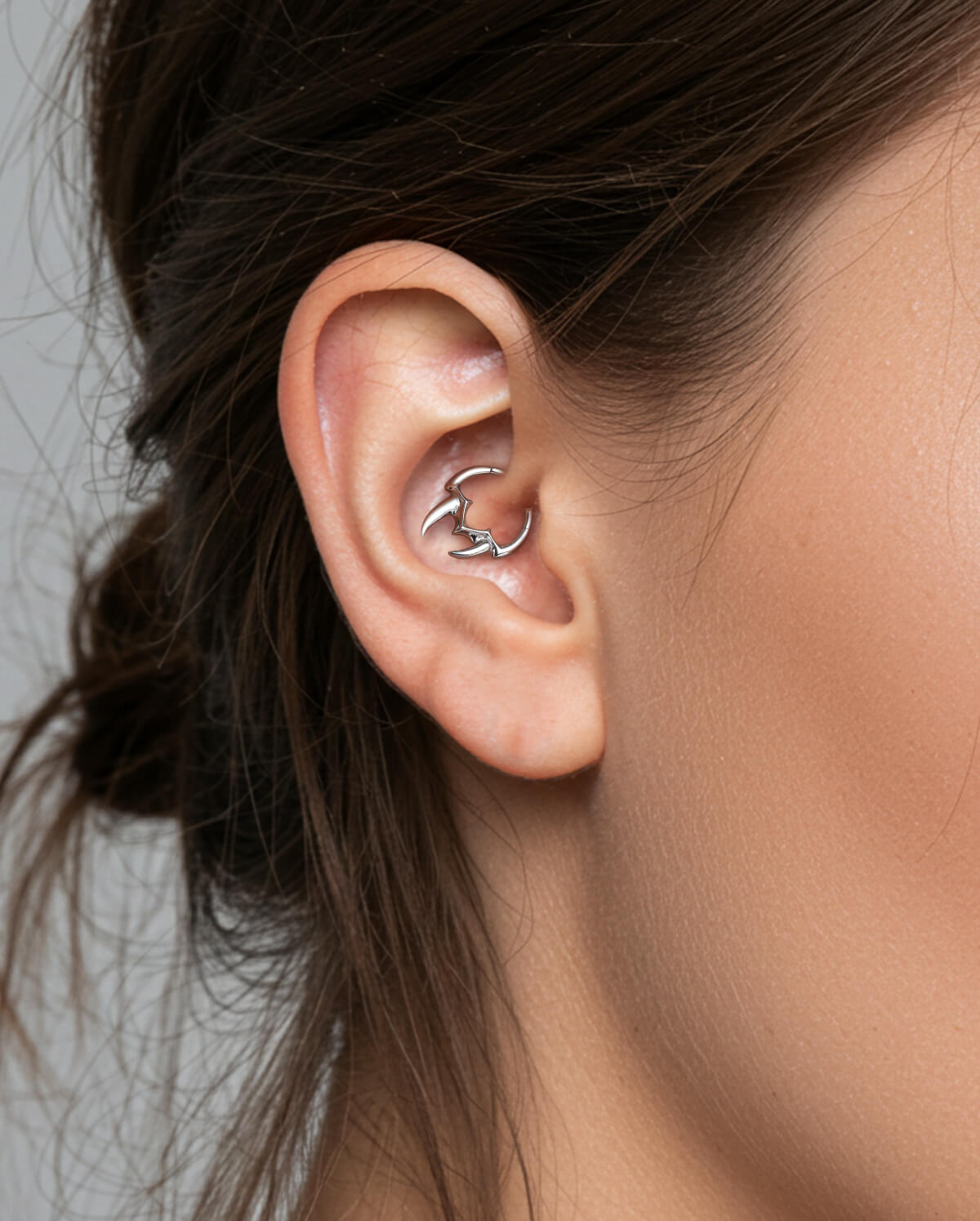 Fang Design Daith Septum Ring