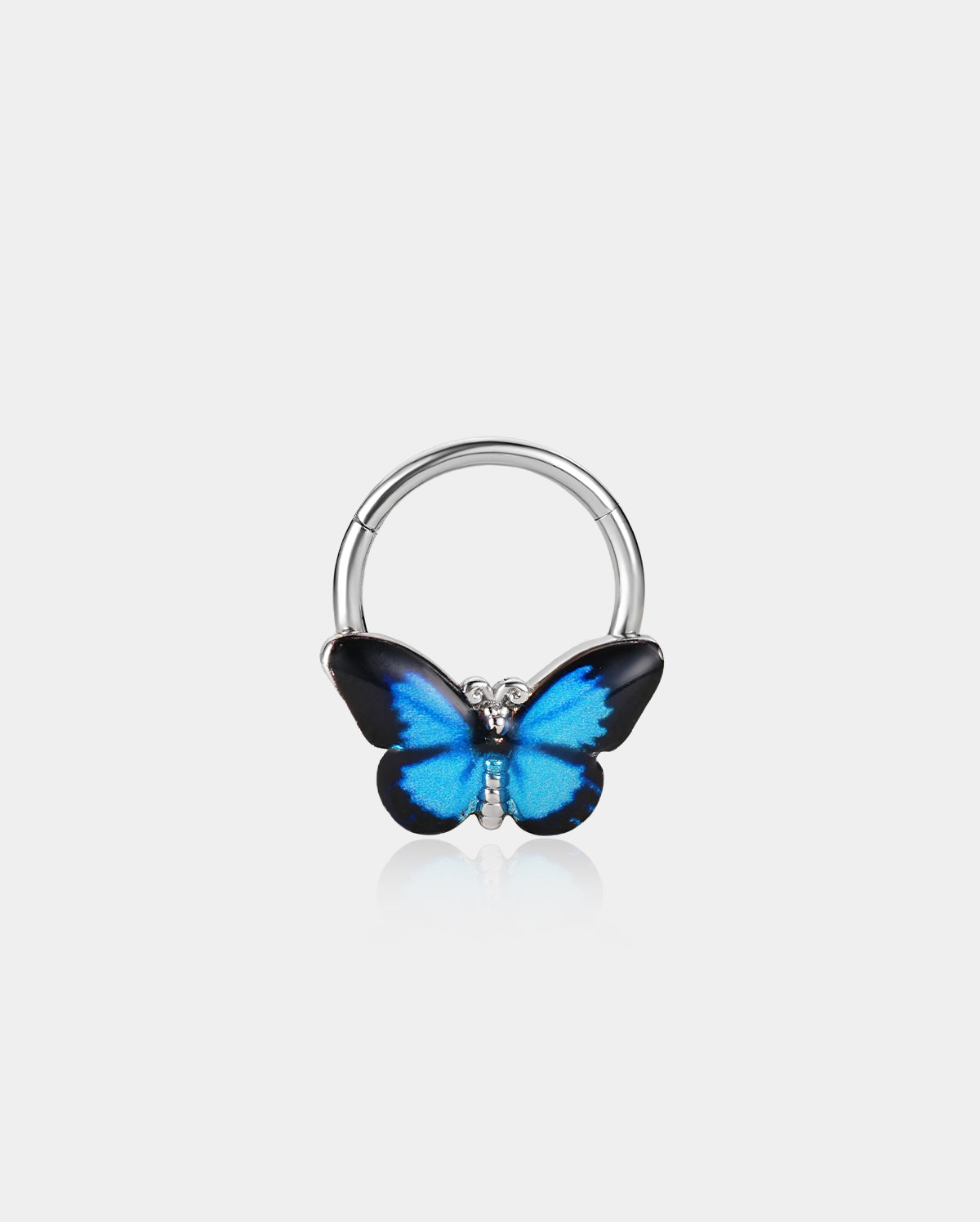 Blue Butterfly Daith Septum Ring