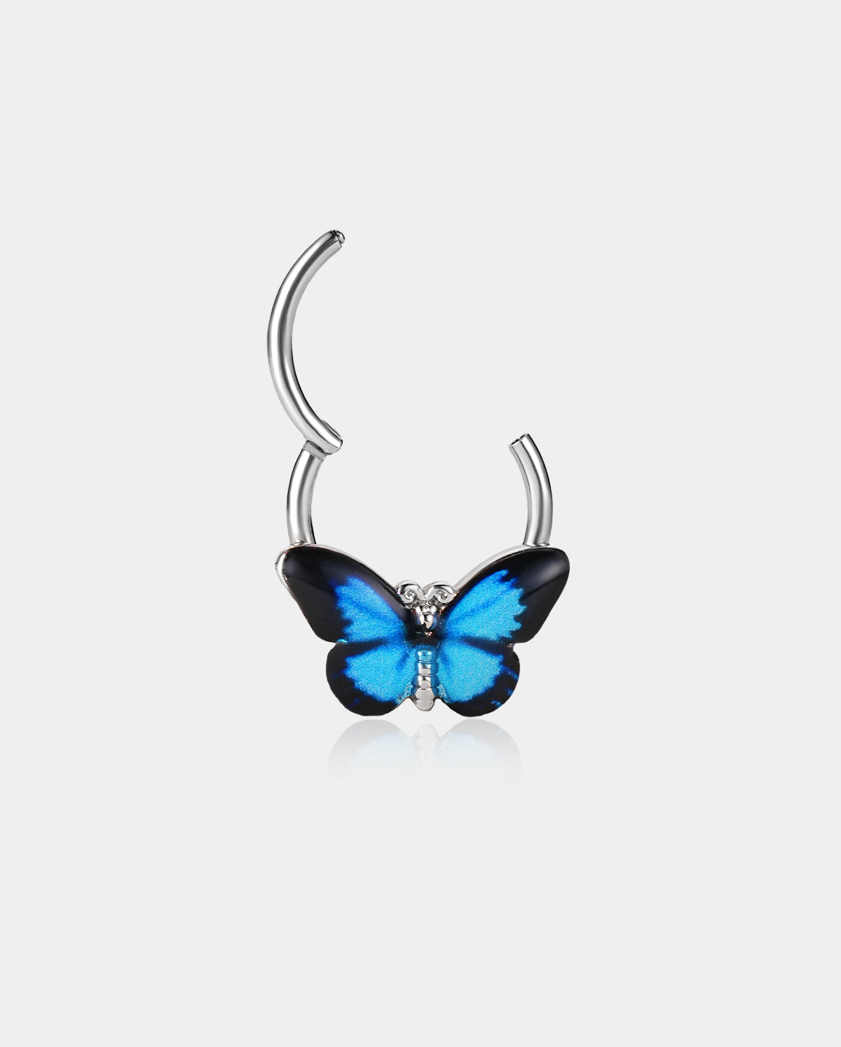 Blue Butterfly Daith Septum Ring