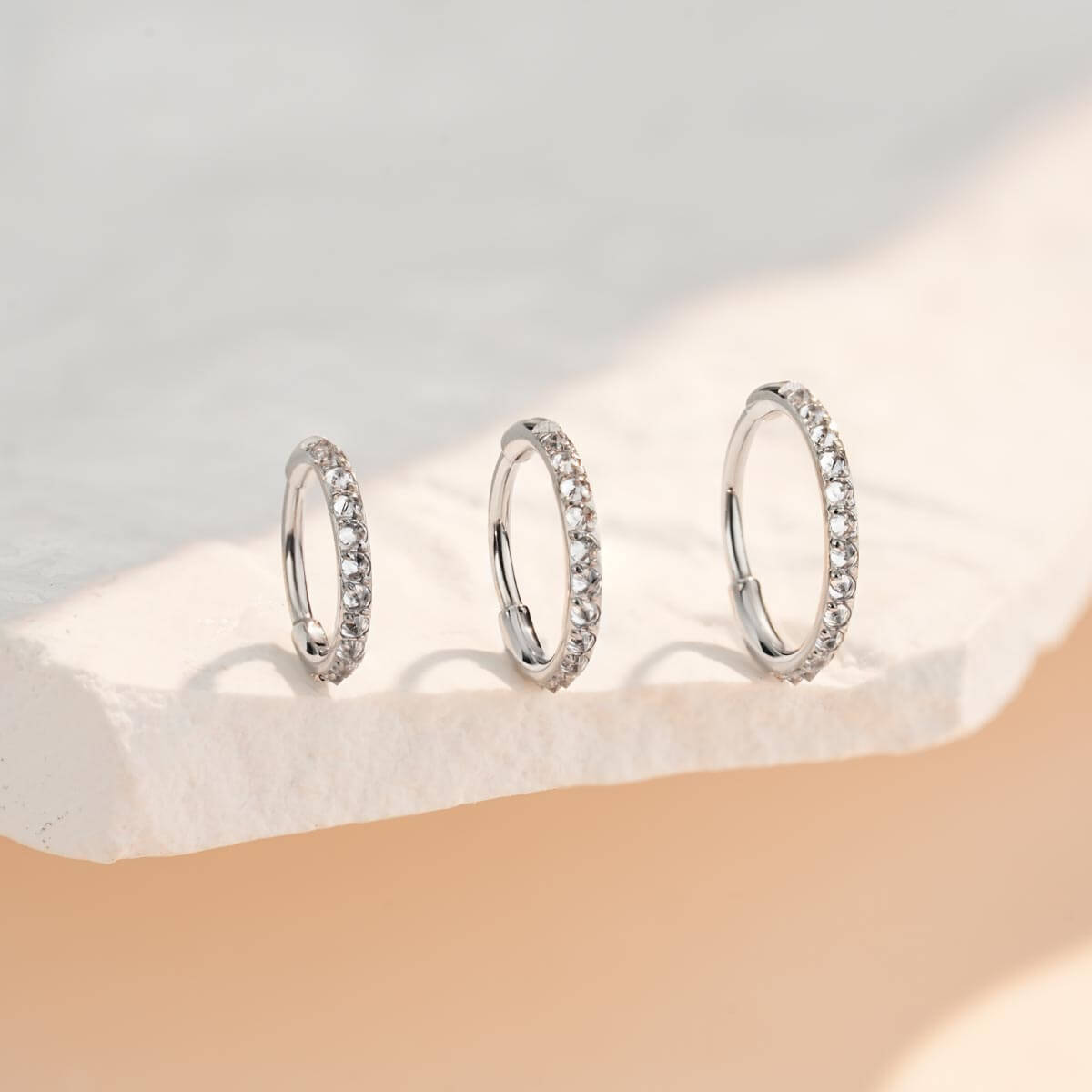CZ Reverse Setting Nose Ring