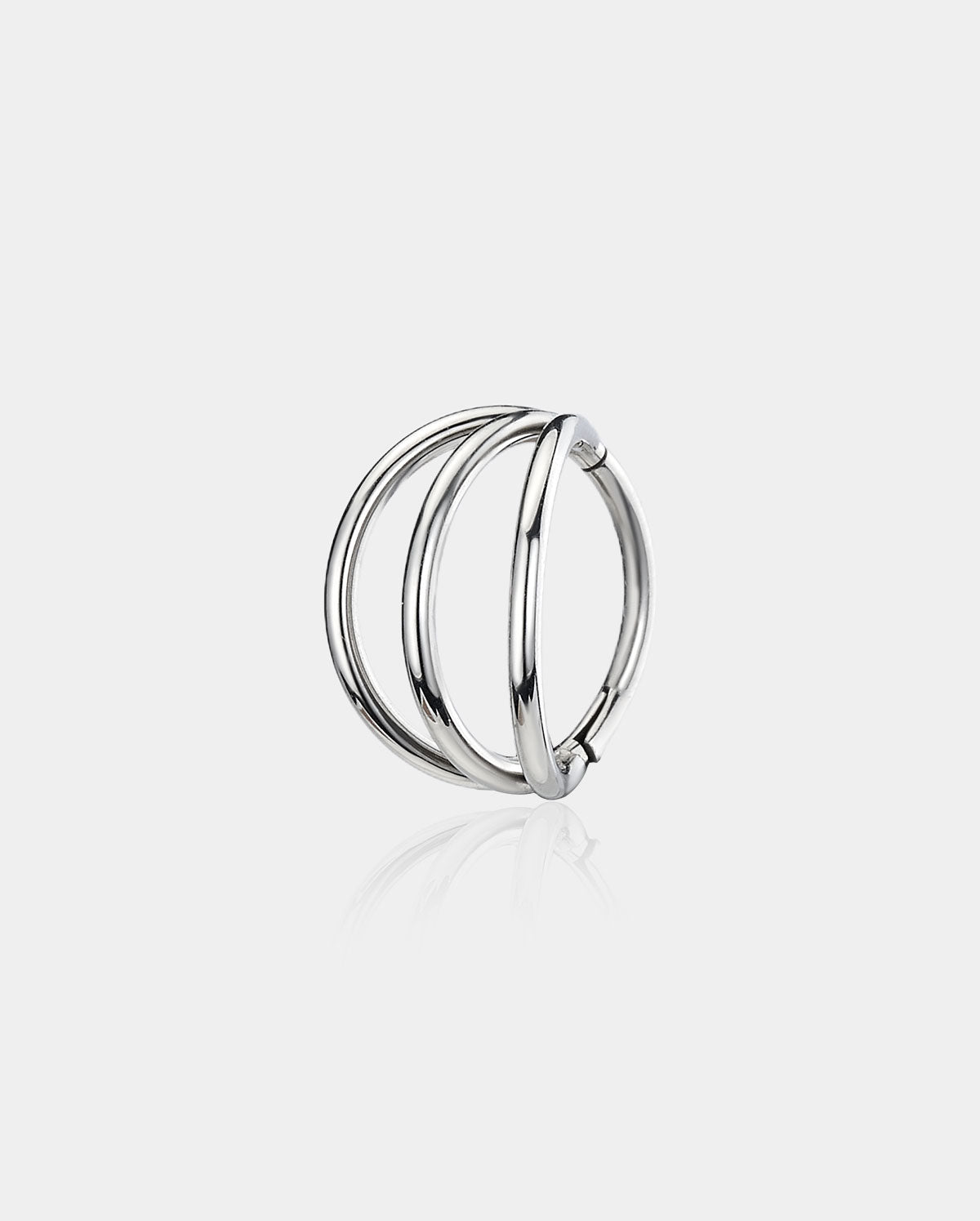 20G Triple Row Hoop Nose Ring