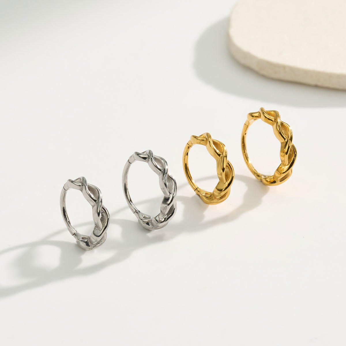 Twisted Rope Segment Nose Ring