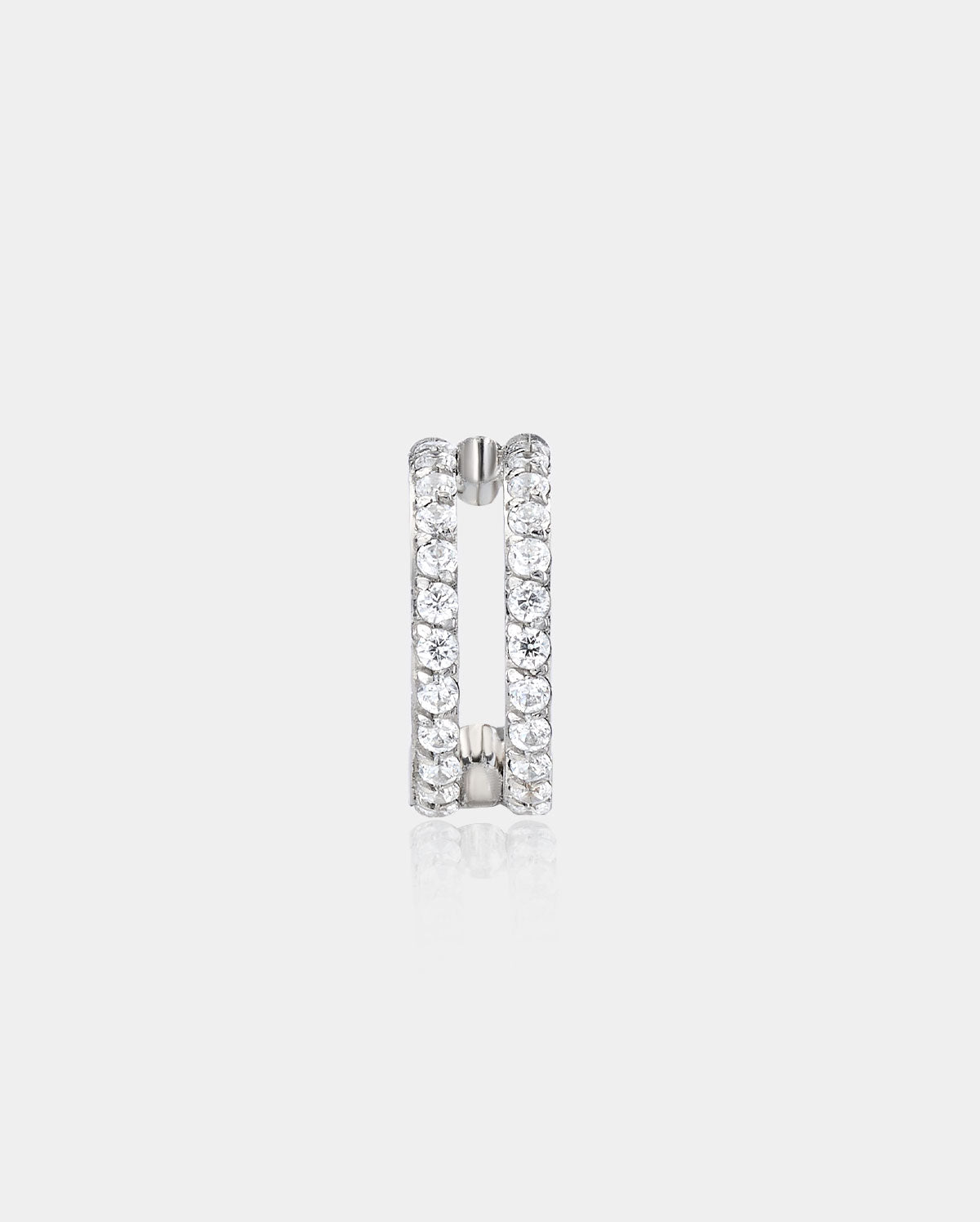 20G Double Row CZ Hoop Nose Ring