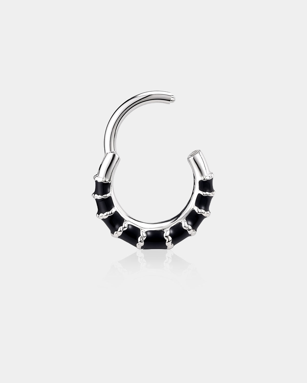 Black Segment Daith Septum Ring