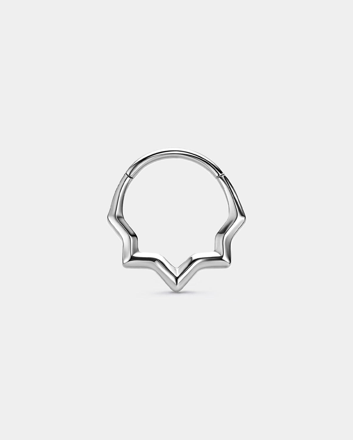 Geometric Half-Star Segment Septum Ring